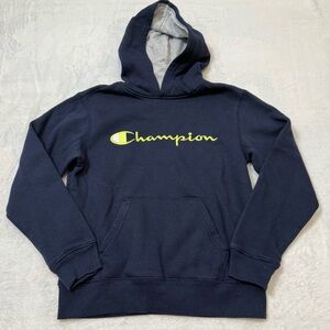 Kids Champion Navy Blue Hoodie
